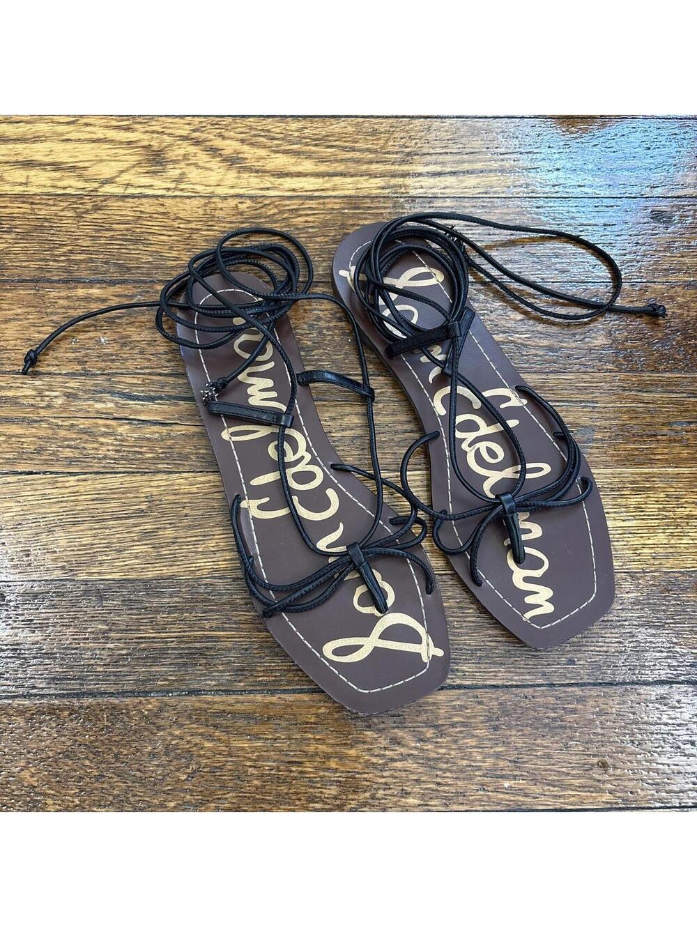 Sam Edelman Women's Brown and Black Sandal
